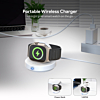 Esoulk Smart Watch Magnetic Wireless Charging Stand (WHITE) (3W) (Only Ground Shipping)
