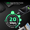Esoulk USB3.2 C-C Charging & Data Sync Cable (BLACK) (6ft) (100W) (Only Ground Shipping)