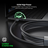 Esoulk USB3.2 C-C Charging & Data Sync Cable (BLACK) (6ft) (100W) (Only Ground Shipping)