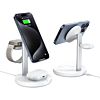 Esoulk 3in1 Magnetic Wireless Charging Stand (15W) (WHITE) (Only Ground Shipping)