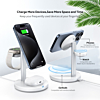Esoulk 3in1 Magnetic Wireless Charging Stand (15W) (WHITE) (Only Ground Shipping)