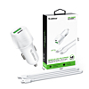 Esoulk PD&QC USB C+A Car Charger with USB C-C Cable (3ft) (48W) (WHITE) (Only Ground Shipping)