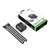 Esoulk PD&QC Wall Charger with C-C USB Cable (5ft) (30W) (BLACK) (Only Ground Shipping)