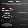 Metal Ring with HD Tempered Glass for Galaxy S22 Ultra (BURGUNDY)