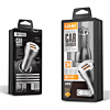 LDNIO C407Q QC3.0 Dual USB-A Car Charger with USB A-M Cable (3ft) (30W) (Only Ground Shipping)