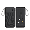 POMGEAR Titan Charge Portable Powerbank with Built in Cables (BLACK) (20000mAh) (Only Ground Shipping)