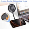 POMGEAR Aero Mate Bendable Magnetic Portable Fan with Magnetic Phone Stand (BLACK) (Only Ground Shipping)
