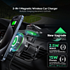 Esoulk 2-in-1 Magnetic Wireless Car Charging (15W) (BLACK) (Only Ground Shipping)
