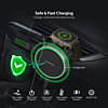 Esoulk 2-in-1 Magnetic Wireless Car Charging (15W) (BLACK) (Only Ground Shipping)