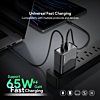 Esoulk EK2005 Dual USB C Wall Charging Plug (BLACK) (65W) (Only Ground Shipping)