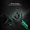 Esoulk PD & QC Wall Charger (BLACK) (20W) (Pack of 12) (Only Ground Shipping)