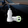 Esoulk PD & QC USB A+C Car Charger (WHITE) (20W) (Pack of 12) (Only Ground Shipping)
