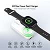 Esoulk Smart Watch Wireless Charging Power Bank (1200 mAh) (WHITE) (Only Ground Shipping)