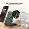 Esoulk 3-In-1 Foldable Magnetic Wireless Charger (15W) (BLACK) (Only Ground Shipping)