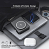 Esoulk 3-In-1 Foldable Magnetic Wireless Charger (15W) (BLACK) (Only Ground Shipping)