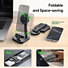 Esoulk 2-In-1 Foldable Magnetic Wireless Charger (15W) (BLACK) (Only Ground Shipping)