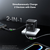 Esoulk Wall Charger Built-in Retractable with USB C Cable (BLACK) (65W) (Only Ground Shipping)
