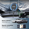 Esoulk Qi2.2 Cooling Magnetic Wireless Car Charger For Tesla (3ft) (25W) (Only Ground Shipping)