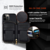 Motive Base Crossbody Zipper Purse Case - BLACK for iPhone 14 Pro Max (Only Ground Shipping)