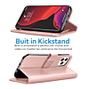 Elegant Leather Wallet Case ROSE GOLD for iPhone 11 Pro Max (Only Ground Shipping)