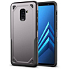 Armor Dual Layer Impact Shockproof Cover-DARK GRAY for Galaxy A8Plus 2018 (Only Ground Shipping)
