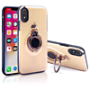 TPU Design Magnet Case Cover with I-ring - GOLD for iPhone XR (Only Ground Shipping)