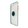 Hard PC Rear / Soft TPU Colorful Border Case with I-ring Holder - LIGHT BLUE for iPhone 7G / 8G / SE 2020 (Only Ground Shipping)