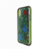 Flowers Heavy Duty Shockproof Case - GREEN for iPhone XR (Only Ground Shipping)