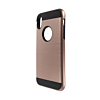 Hybrid Metal Brushed Shockproof Case Cover - ROSE GOLD for iPhone XR (Only Ground Shipping)