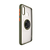 Hard PC Rear / Soft TPU Colorful Border Case with I- ring Holder - Style 6 for Galaxy A20E (Only Ground Shipping)