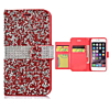 Diamond Crystal Wallet Case - RED for iPhone 8P / 7P (Only Ground Shipping)
