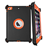Heavy Duty Case with Clip - BLACK & ORANGE for iPad Mini 4 / Mini 5 (Only Ground Shipping)