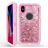 Protective Glitter Liquid Bumper Case Cover - PINK for iPhone XS Max (Only Ground Shipping)