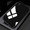 Ultra Slim Magnet Protective Case with Metal Frame Tempered Glass Back - FULL BLACK for iPhone XR (Only Ground Shipping)