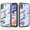 Marble Design BLACK Bumper Shockproof Case - PURPLE for iPhone XR (Only Ground Shipping)
