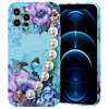 Full Cover Fashion Pearl Bracelet Flowers Design Case - C20 for iPhone 12 Pro (Only Ground Shipping)