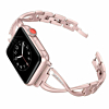 iWatch (42/44/45/49mm) Bling Crystals Metal Bracelet Band Strap - ROSE GOLD (Only Ground Shipping)