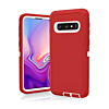 Heavy Duty Case for Galaxy S10+ (RED & WHITE) (Only Ground Shipping)