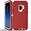 Heavy Duty Case for Galaxy S9 Plus (RED & WHITE) (Only Ground Shipping)
