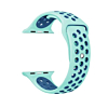 iWatch (42/44/45/49mm) Perforated Silicone Sport Band - TEAL & BLUE (Only Ground Shipping)