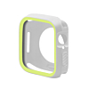 iWatch 40mm Soft Double Color Bumper - WHITE & GREEN (Only Ground Shipping)