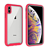3in1 Transparent Clear Slim Hybrid Bumper Phone Case - PINK for iPhone 8P / 7P (Only Ground Shipping)