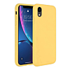 Soft Solid Silicone Case (Full Buttom Cover) - YELLOW for iPhone XR (Only Ground Shipping)