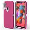 Heavy Duty Case for Galaxy A21 (HOT PINK & WHITE) (Only Ground Shipping)