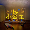Adults Light Up Writing Board with LED Stand and 6 Colored Pens (Only Ground Shipping)