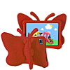 Butterfly Shockproof Kids Case - RED for iPad Air 4 / Air 5 / Pro 11 (1st / 2nd / 3rd / 4th) (Only Ground Shipping)