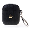 AirPods Pro Hard Leather Case with Metal Hook - BLACK (Only Ground Shipping)