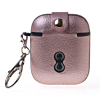 AirPods 1/2 Hard Leather Case with Metal Hook - ROSE GOLD (Only Ground Shipping)