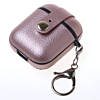AirPods 1/2 Hard Leather Case with Metal Hook - ROSE GOLD (Only Ground Shipping)