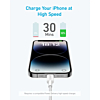 Anker 322 USB C-Lightning MFI Braided Charging Cable (WHITE) (3ft) (18W) (Only Ground Shipping)